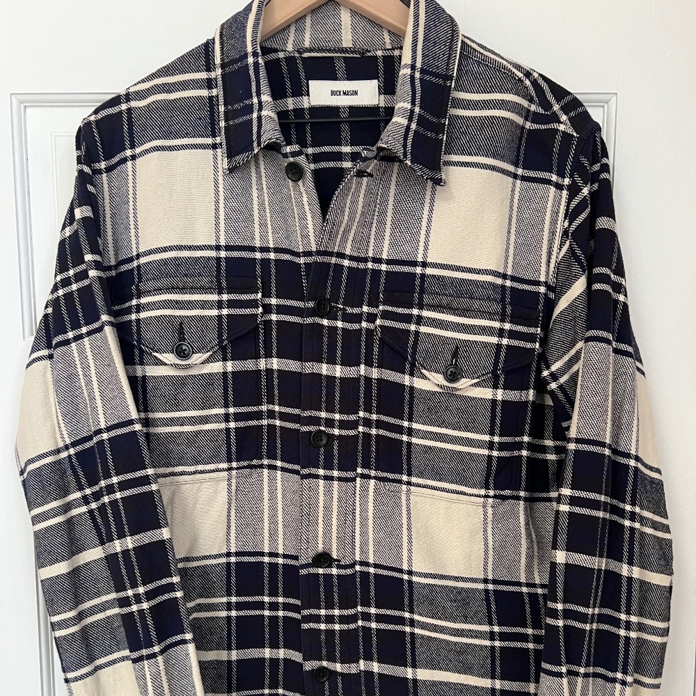 Buck Mason | Flannel Overshirt | Medium